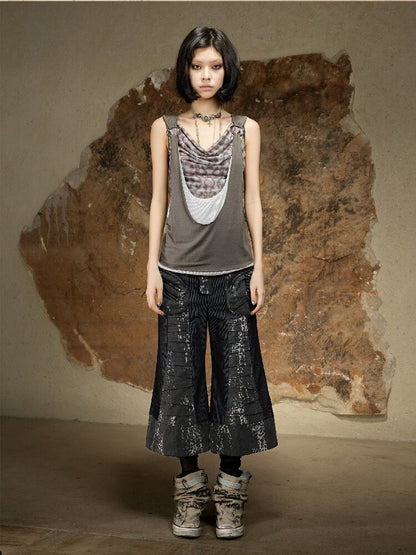 Original Irregular Sleeveless Vest Top【s0000016882】