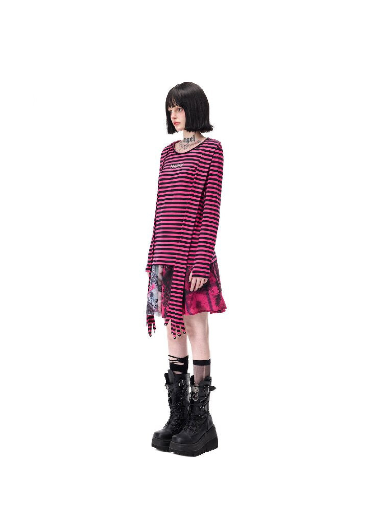 Portrait Patchwork Plaid Mini Skirt【s0000017726】