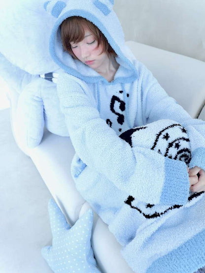 Antique Ghost Horse Hooded Knit Dress【s0000014688】