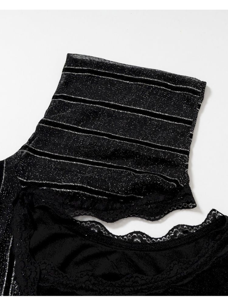 Stacked Neck One-Shoulder Dress【s0000013475】