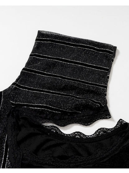 Stacked Neck One-Shoulder Dress【s0000013475】