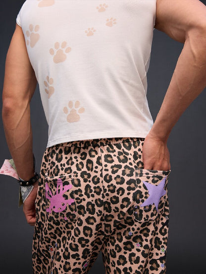 Cat Print Slim Fit T-Shirt【s0000017027】