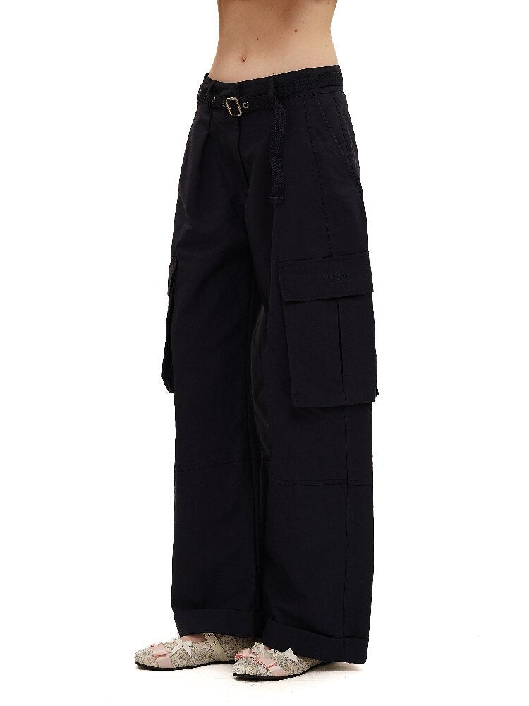 Long Staple Cotton Cargo Trousers【s0000016138】