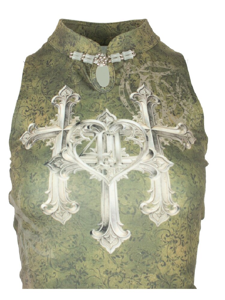 Triple Cross Vintage Badge Top【s0000018097】