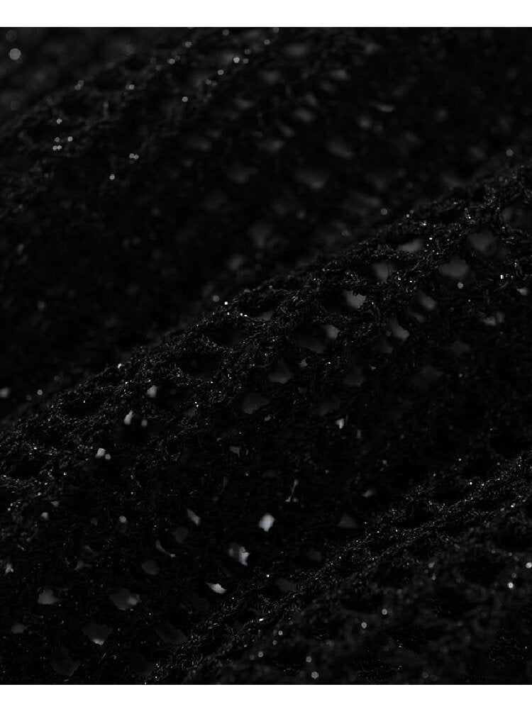 Hollow Star Mid Sleeve Knit Sweater【s0000016994】