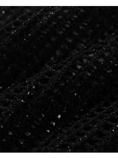 Hollow Star Mid Sleeve Knit Sweater【s0000016994】