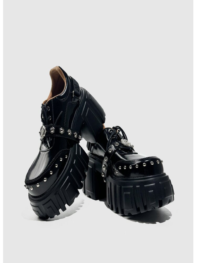 Studded Y2K Muffin Platform Shoes【s0000015714】
