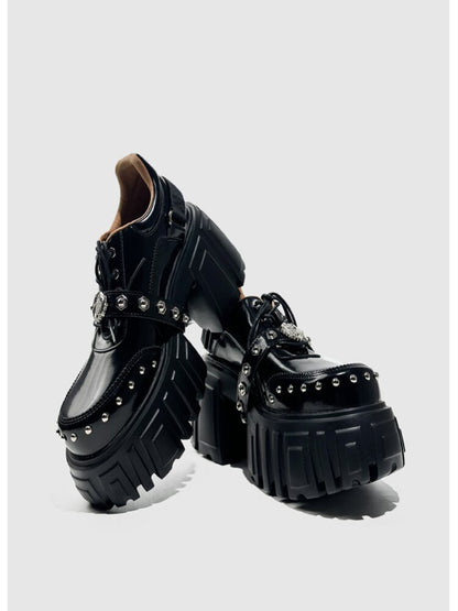 Studded Y2K Muffin Platform Shoes【s0000015714】