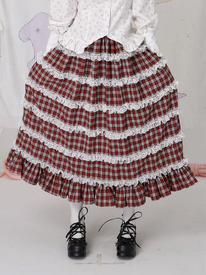 Lolita Showa-Era Girl Adorable Niche Half-Skirt【s0000014105】