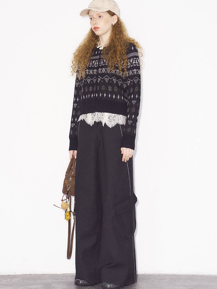 Round Neck Winter Cardigan Coat【s0000014386】