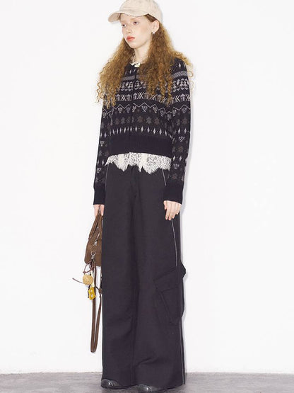 Round Neck Winter Cardigan Coat【s0000014386】