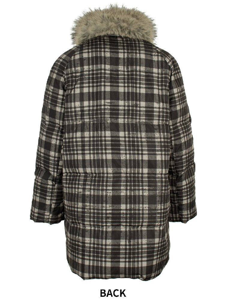 Retro Plaid Bear Love Down Jacket【s0000018077】