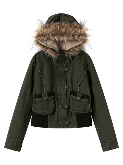 Hooded Short Cotton Jacket【s0000014432】