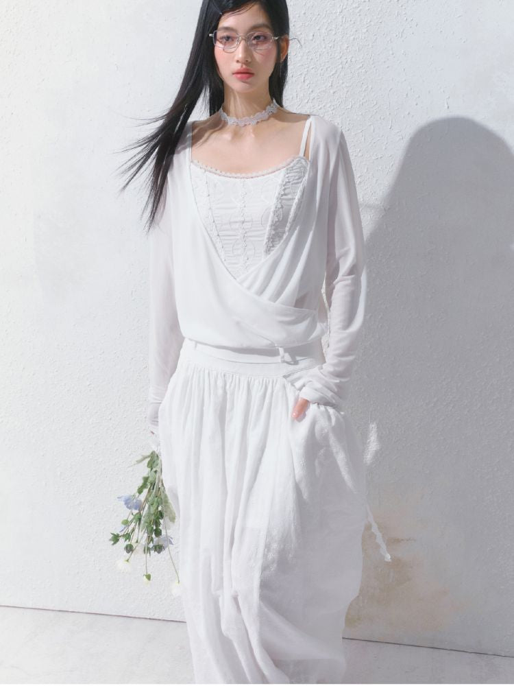 High-Waisted Half-Length Skirt【s0000012154】