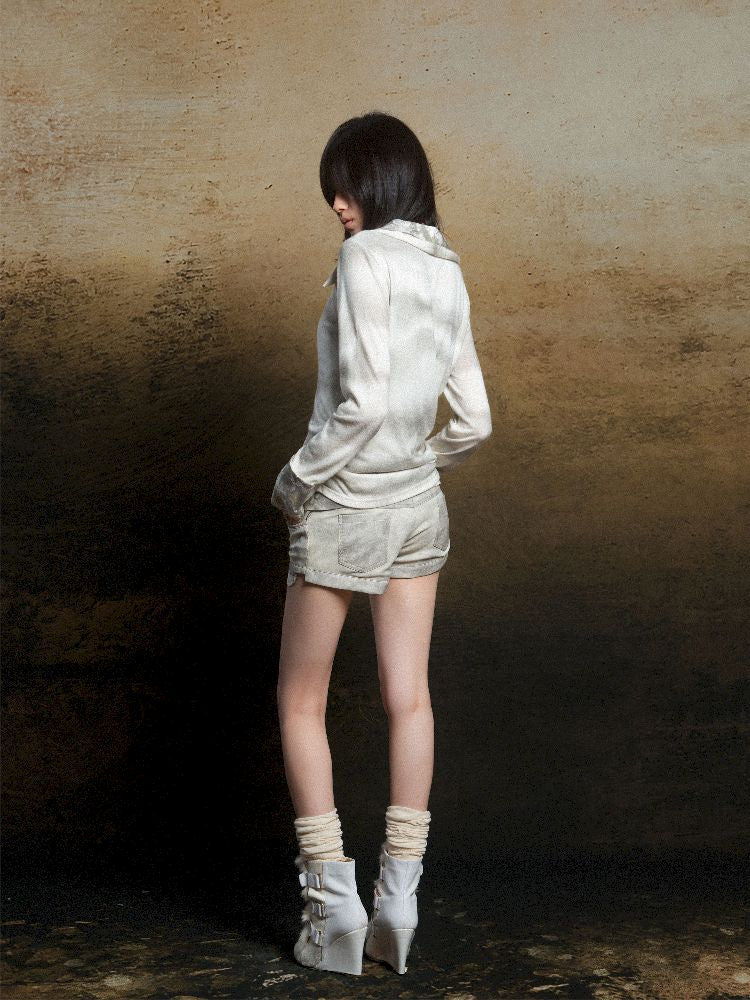 Double Layer Lapel Knit Inner Top【s0000011809】