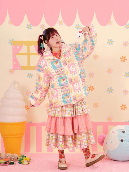 Showa Sweets House White Duck Down Jacket【s0000015167】