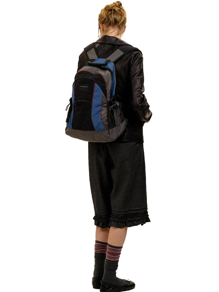 Retro Patchwork Sports Backpack【s0000017936】