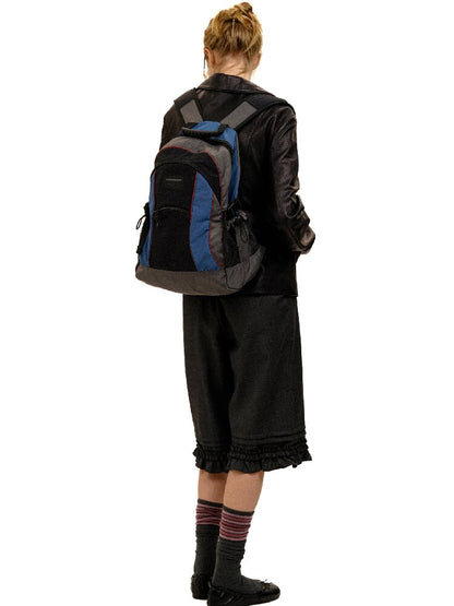 Retro Patchwork Sports Backpack【s0000017936】