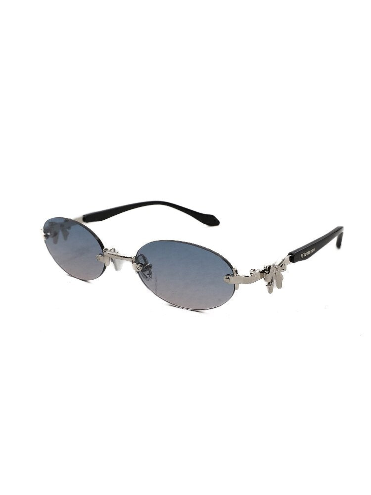 Metal Bow Rimless Glasses【s0000016134】