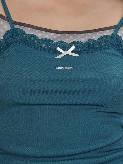 Bow Lace Ruffle Hem Camisole【s0000012489】