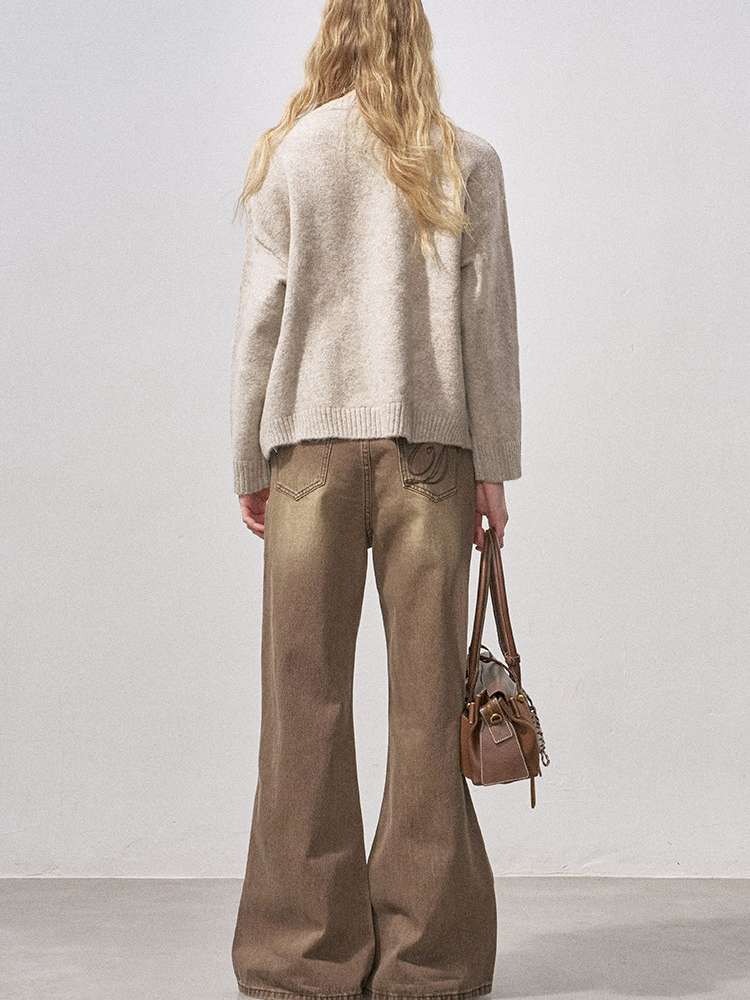 Soft Glutinous Round Neck Sweater【s0000015215】