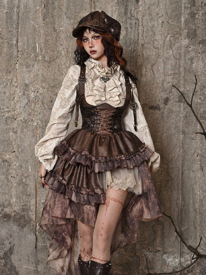 Chest Brace Strappy Trailing Skirt【s0000005226】