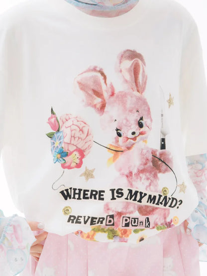 Whimsical Bear Mini-Figure Punk T-Shirt【s0000013930】