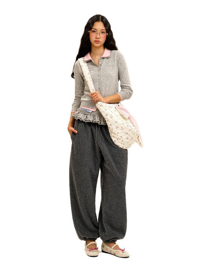 Contrast Fake 3-Piece Knit Cardigan【s0000016101】