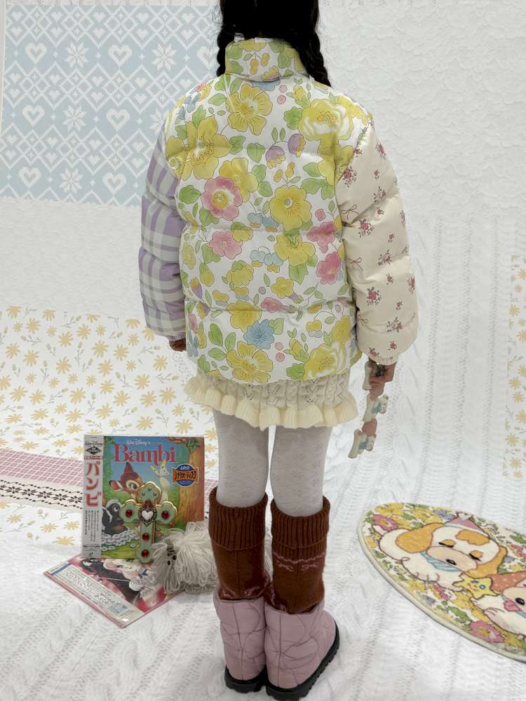Cute Bear Print Padded Jacket【s0000015034】