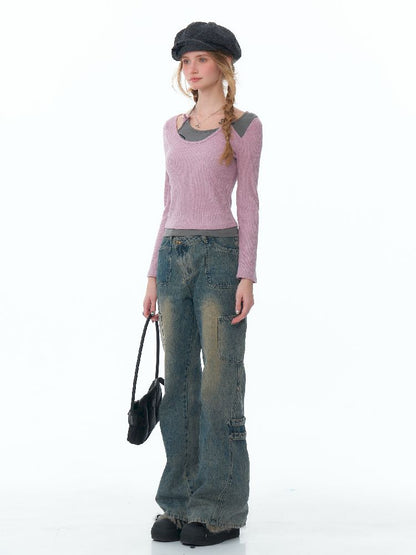 Slim Thin Knitted Bottom Shirt【s0000011488】