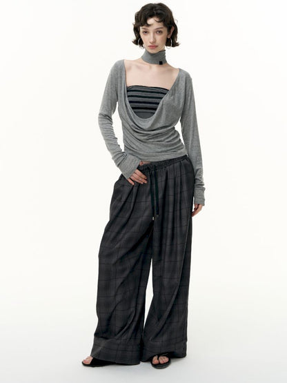 Tencel Lycra swing collar bottoming shirt【s0000013743】