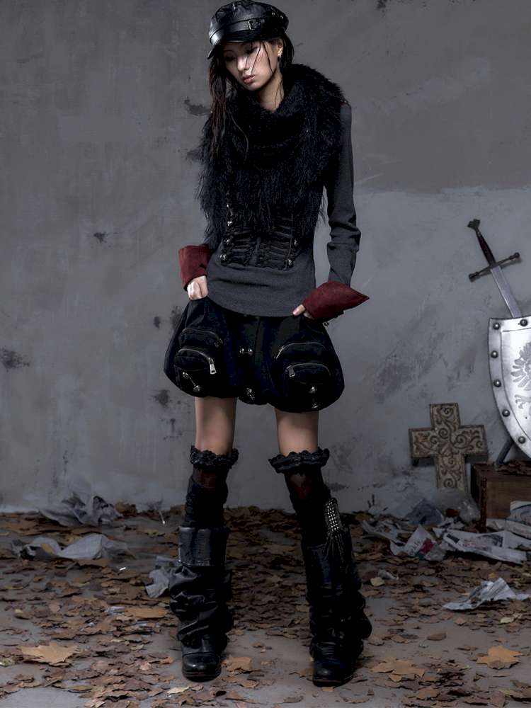 Workwear Flower Bud Skirt【s0000014463】