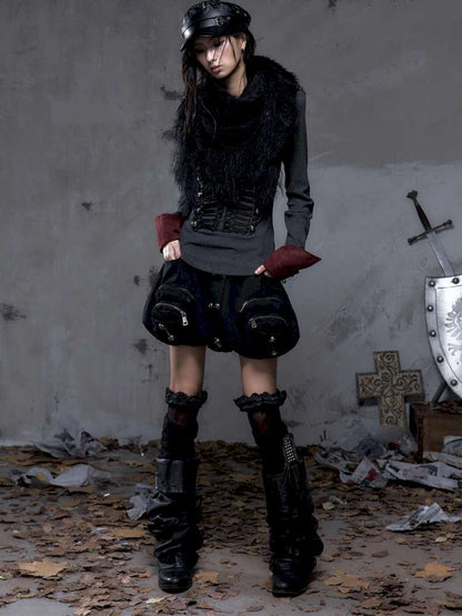 Workwear Flower Bud Skirt【s0000014463】