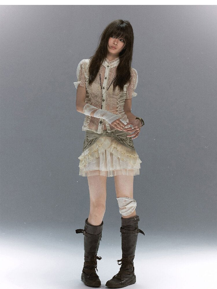 Tale Of The Vine Twill Cake Skirt【s0000017047】