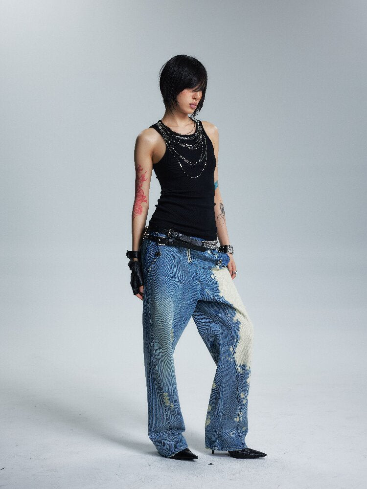 Two Color Slimming Metal Chain Vest【s0000016999】