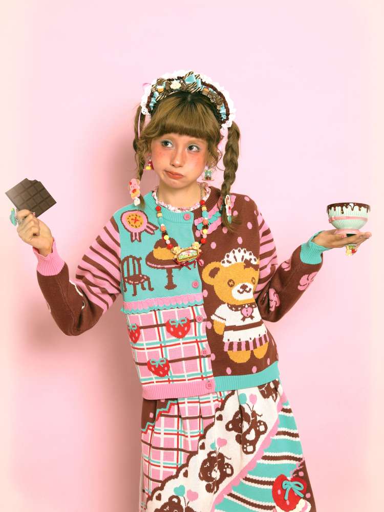 Vintage-Style Knit Cardigan【s0000014517】