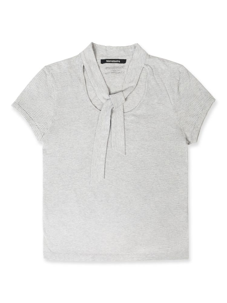 Small scarf short-sleeved tops【s0000013426】