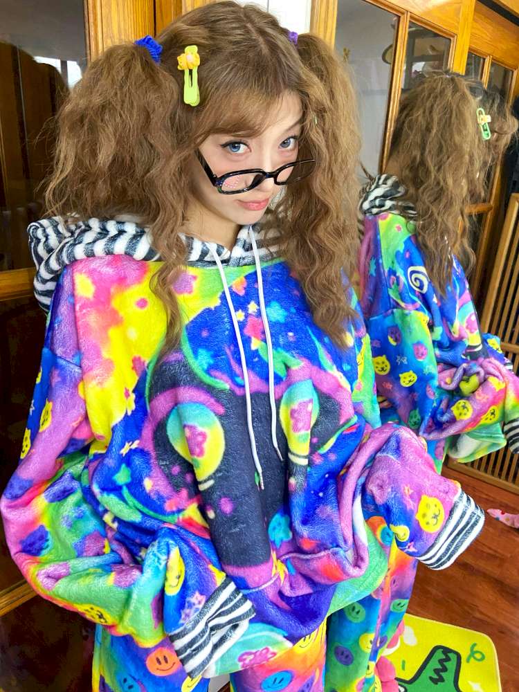 Niche Millennial Style Color Cartoon Plush Top【s0000014636】