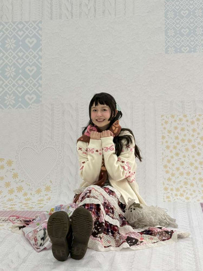 Bear Bow Knitted Cardigan Jacket【s0000015041】