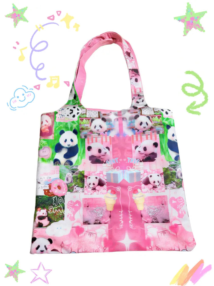 Cute Cartoon Print Shoulder Bag Tote Bag【s0000013980】
