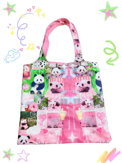 Cute Cartoon Print Shoulder Bag Tote Bag【s0000013980】