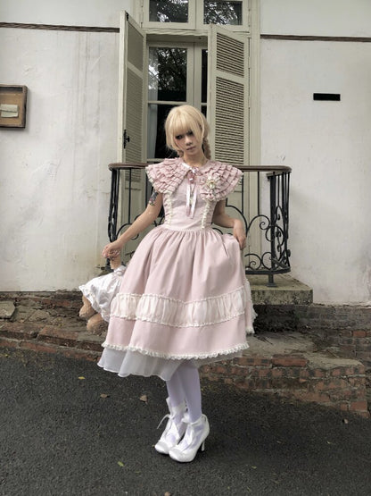 Original Lace Mesh Embroidered Skirt Set【s0000016890】