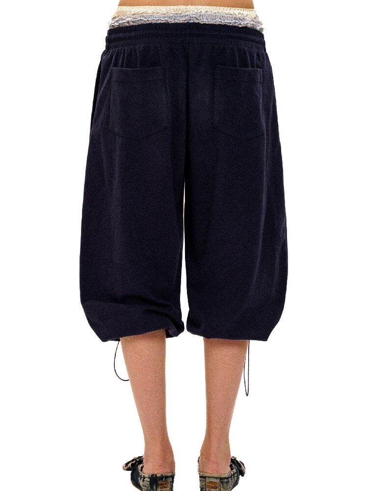 Fake Two Piece Waistband Shorts【s0000017436】