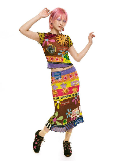 Dopamine American Vintage Mesh Mermaid Dress【s0000017632】