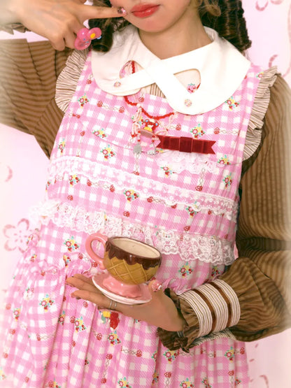 Bunny Sweet Lace Loose Tank Dress【s0000014163】