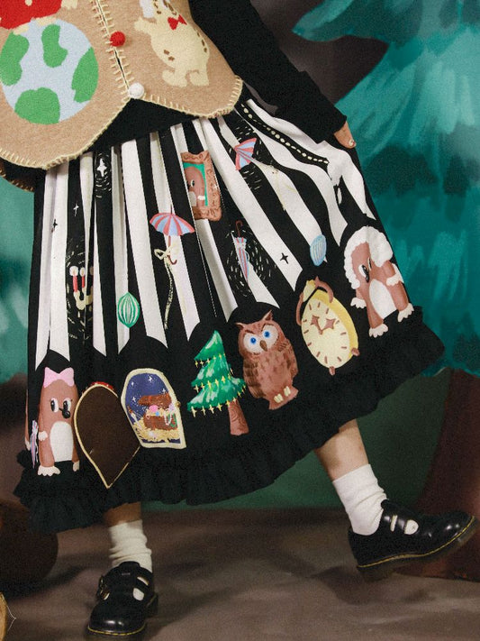 Stereoscopic Embroidered Organs Half Skirt【s0000005682】