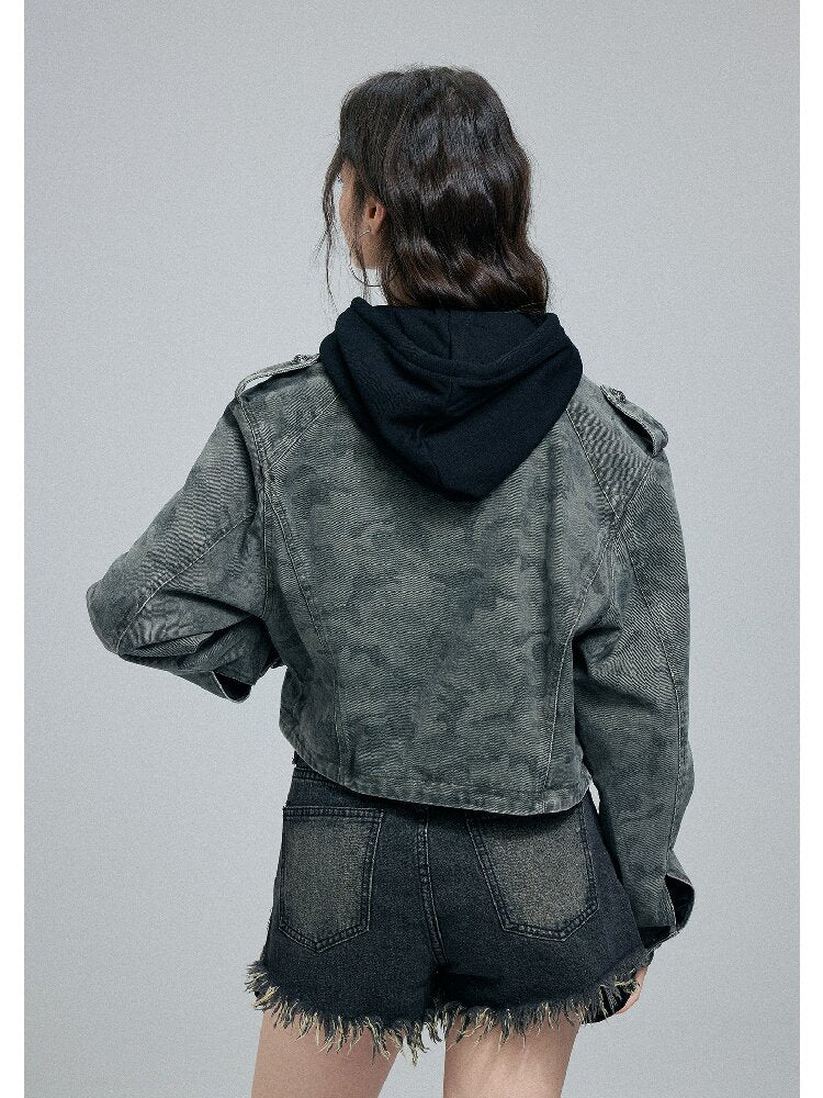 Vintage Camouflage Cargo Jacket【s0000016262】