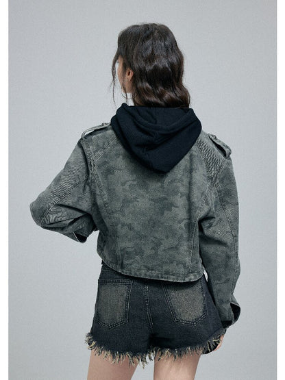 Vintage Camouflage Cargo Jacket【s0000016262】