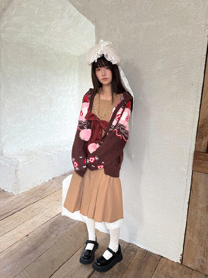 Fair Isle Cake Knit Cardigan【s0000018538】