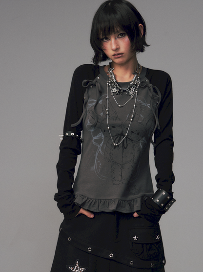 Stretch Slim-Fit Raglan Sleeve T-Shirt【s0000014457】